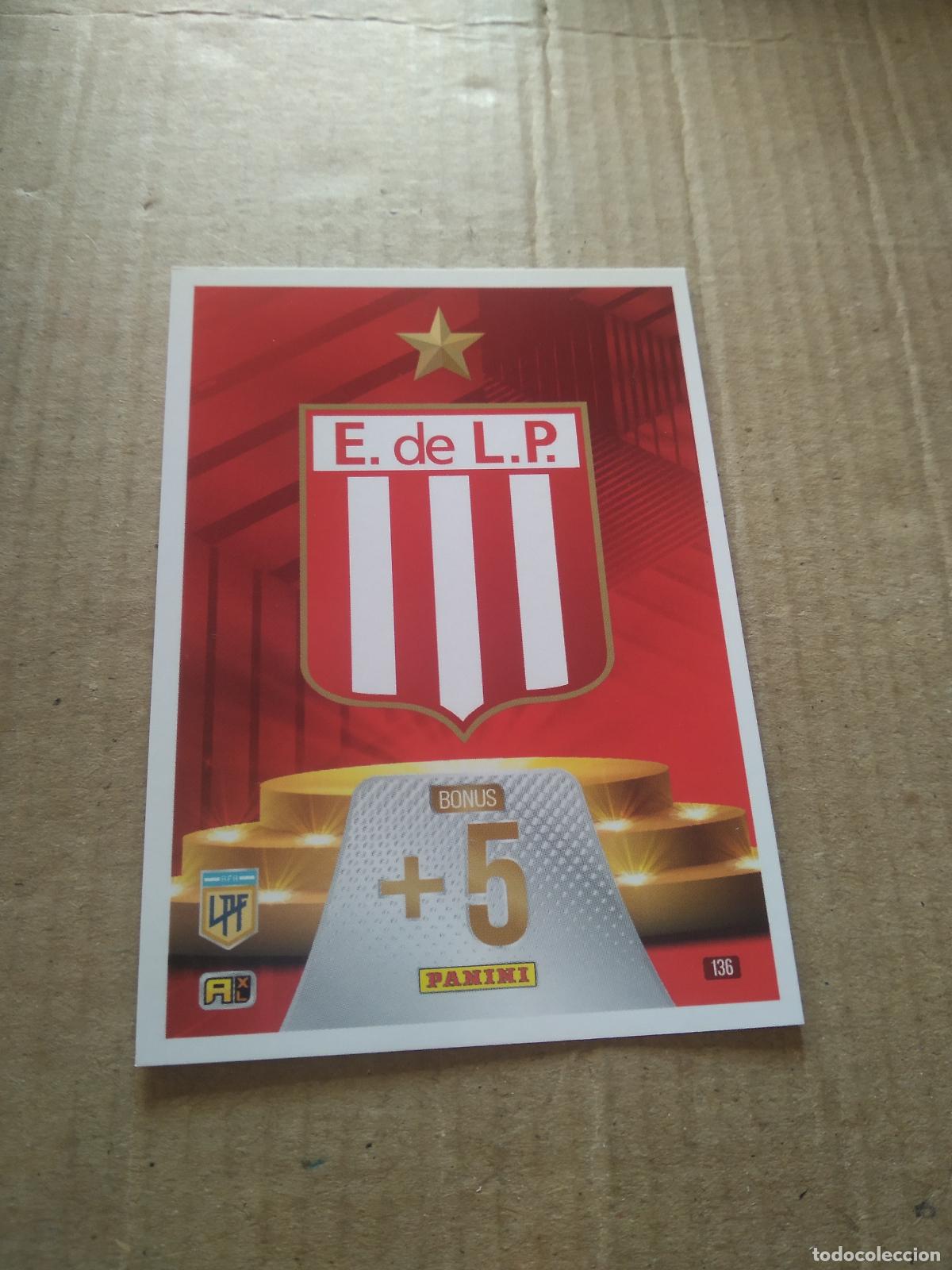 Cromos de F&uacute;tbol: 136 ESCUDO ESTUDIANTES CROMO FUTBOL ARGENTINO PANINI LIGA ARGENTINA 2024 ADRENALYN