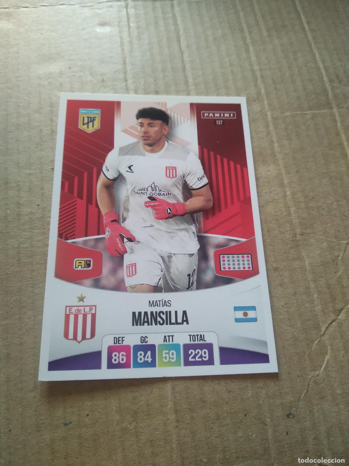 Cromos de F&uacute;tbol: 137 MATIAS MANSILLA ESTUDIANTES CROMO FUTBOL ARGENTINO PANINI LIGA ARGENTINA 2024 ADRENALYN
