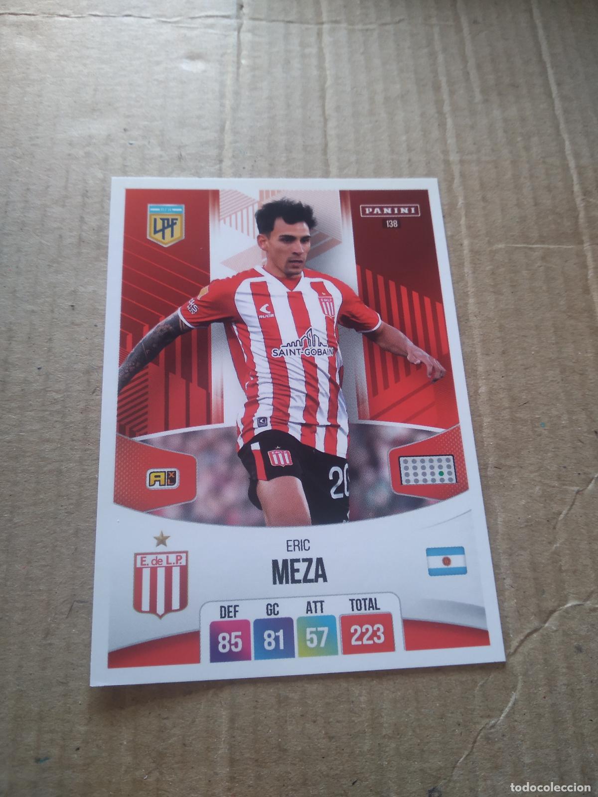 Cromos de F&uacute;tbol: 138 ERIC MEZA ESTUDIANTES CROMO FUTBOL ARGENTINO PANINI LIGA ARGENTINA 2024 ADRENALYN