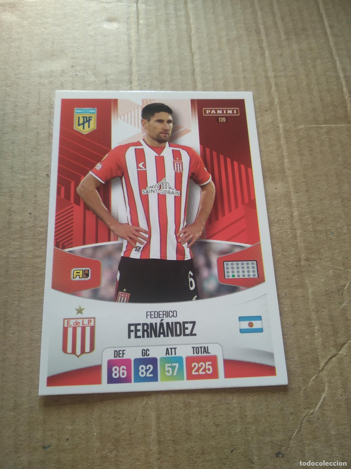 Cromos de F&uacute;tbol: 139 FEDERICO FERNANDEZ ESTUDIANTES CROMO FUTBOL ARGENTINO PANINI LIGA ARGENTINA 2024 ADRENALYN