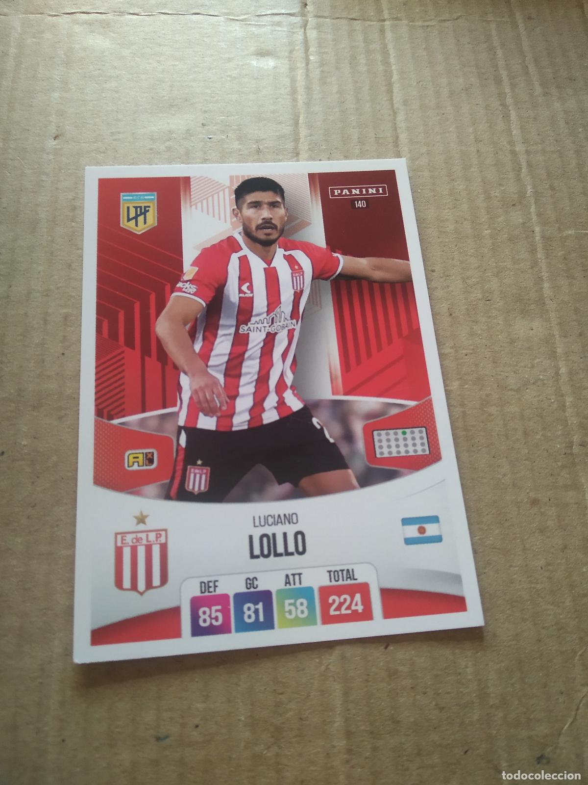 Cromos de F&uacute;tbol: 140 LUCIANO LOLLO ESTUDIANTES CROMO FUTBOL ARGENTINO PANINI LIGA ARGENTINA 2024 ADRENALYN