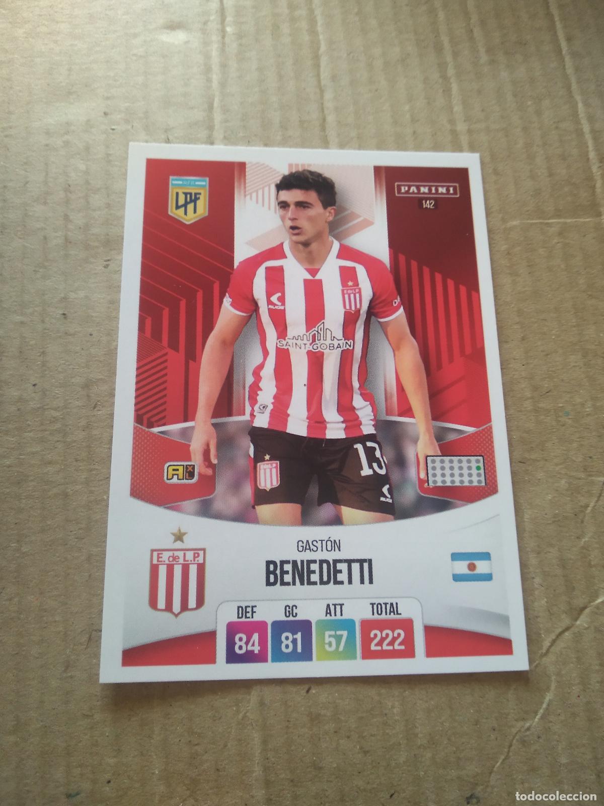 Cromos de F&uacute;tbol: 142 GASTON BENEDETTI ESTUDIANTES CROMO FUTBOL ARGENTINO PANINI LIGA ARGENTINA 2024 ADRENALYN