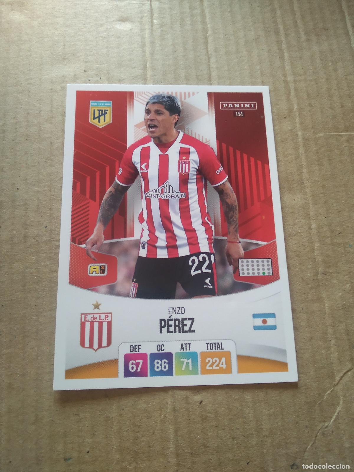 Cromos de F&uacute;tbol: 144 ENZO PEREZ ESTUDIANTES CROMO FUTBOL ARGENTINO PANINI LIGA ARGENTINA 2024 ADRENALYN