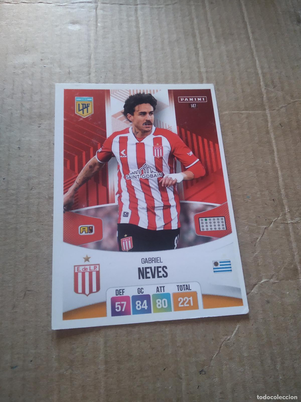 Cromos de F&uacute;tbol: 147 GABRIEL NEVES ESTUDIANTES CROMO FUTBOL ARGENTINO PANINI LIGA ARGENTINA 2024 ADRENALYN