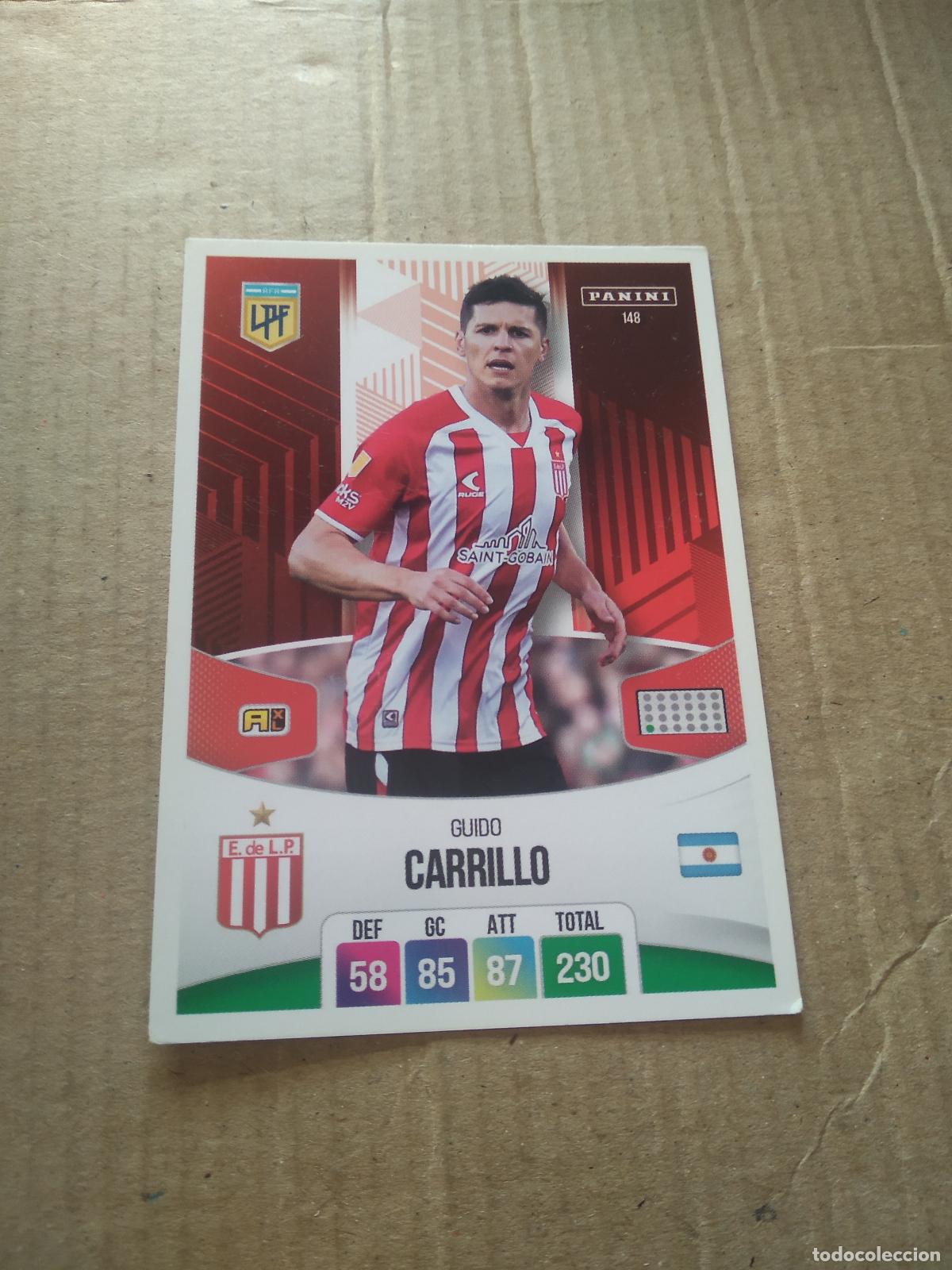 Cromos de F&uacute;tbol: 148 GUIDO CARRILLO ESTUDIANTES CROMO FUTBOL ARGENTINO PANINI LIGA ARGENTINA 2024 ADRENALYN