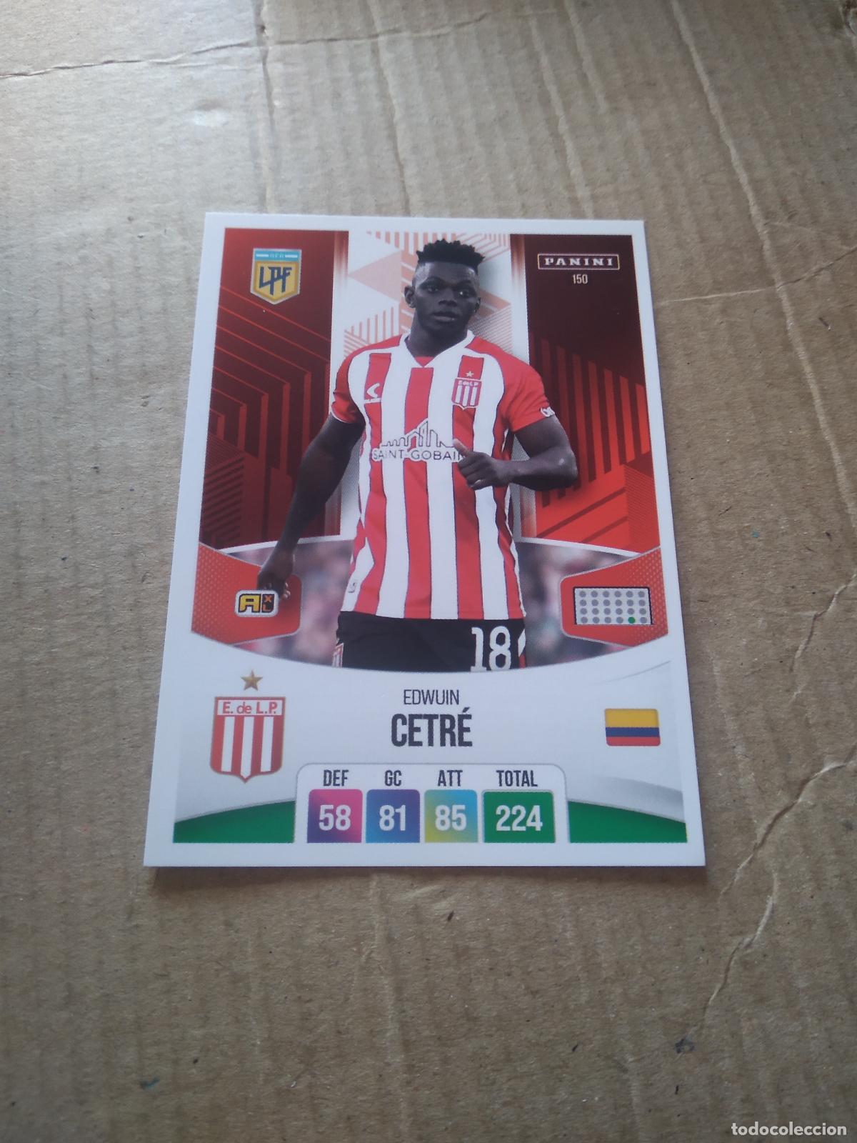 Cromos de F&uacute;tbol: 150 EDWUIN CETRE ESTUDIANTES CROMO FUTBOL ARGENTINO PANINI LIGA ARGENTINA 2024 ADRENALYN
