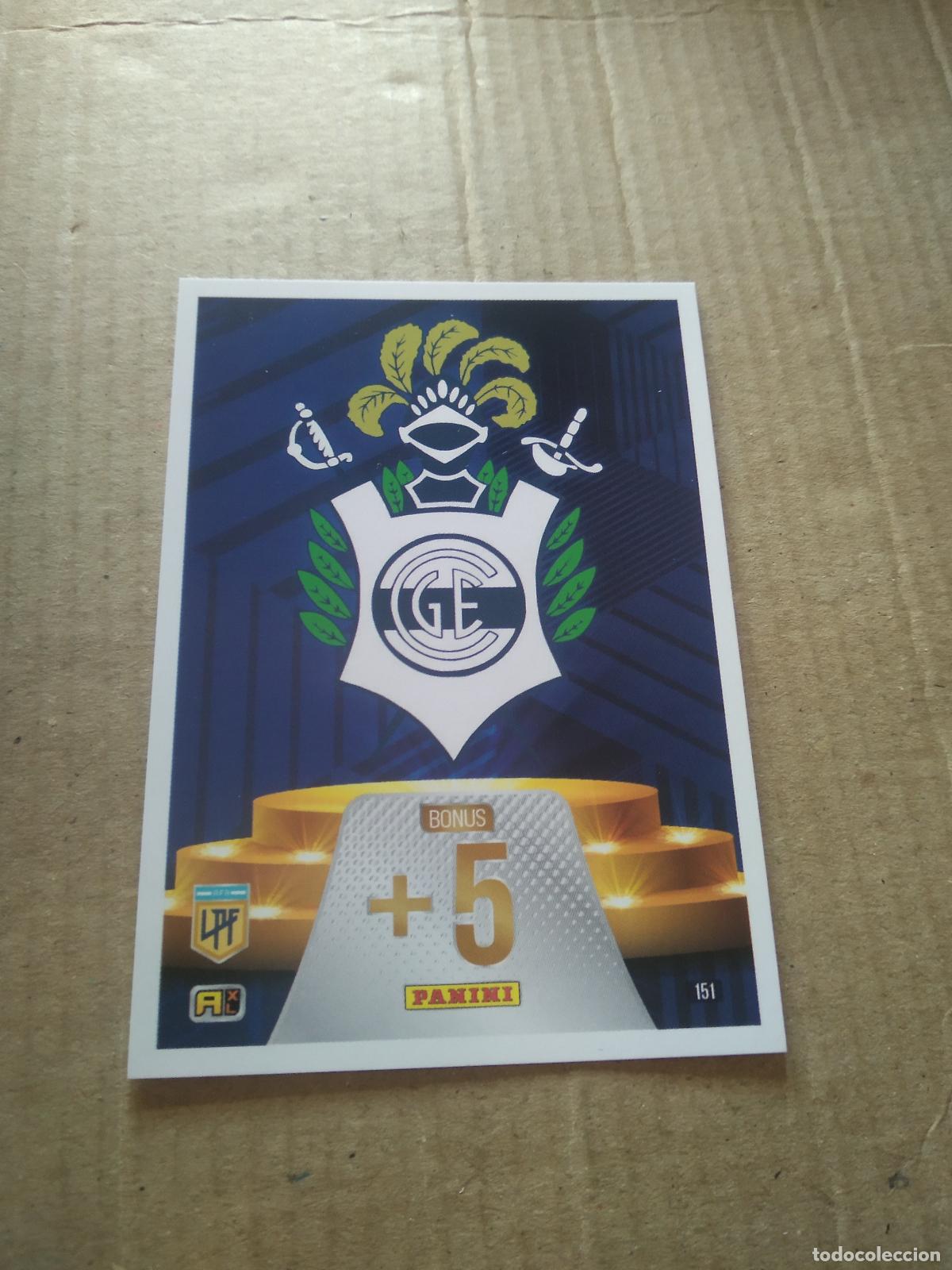 Cromos de F&uacute;tbol: 151 ESCUDO GIMNASIA CROMO FUTBOL ARGENTINO PANINI LIGA ARGENTINA 2024 ADRENALYN