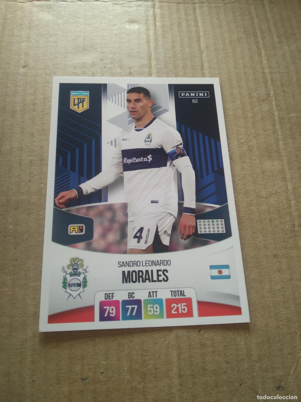 Cromos de F&uacute;tbol: 153 SANDRO LEONARDO MORALES GIMNASIA CROMO FUTBOL ARGENTINO PANINI LIGA ARGENTINA 2024 ADRENALYN