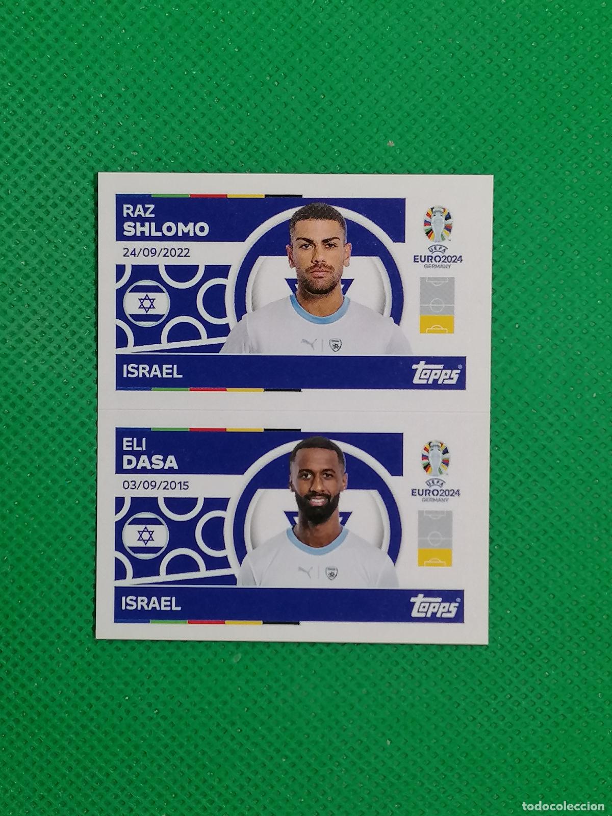 Cromos de F&uacute;tbol: ISR 4 5 ISR4 ISR5 SHLOMO DASA ISRAEL ⚽ TOPPS EURO 2024 24 GERMANY STICKERS ⚽