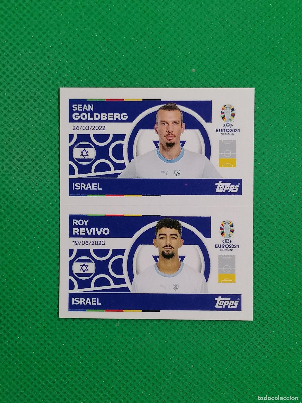 Cromos de F&uacute;tbol: ISR 6 7 ISR6 ISR7 GOLDBERG REVIVO ISRAEL ⚽ TOPPS EURO 2024 24 GERMANY STICKERS ⚽