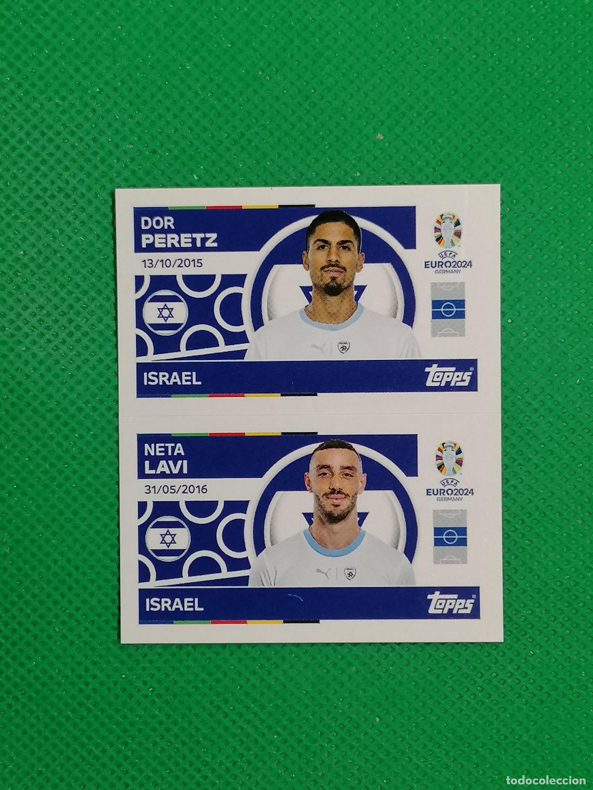 Cromos de F&uacute;tbol: ISR 10 11 ISR10 ISR11 PERETZ LAVI ISRAEL ⚽ TOPPS EURO 2024 24 GERMANY STICKERS ⚽