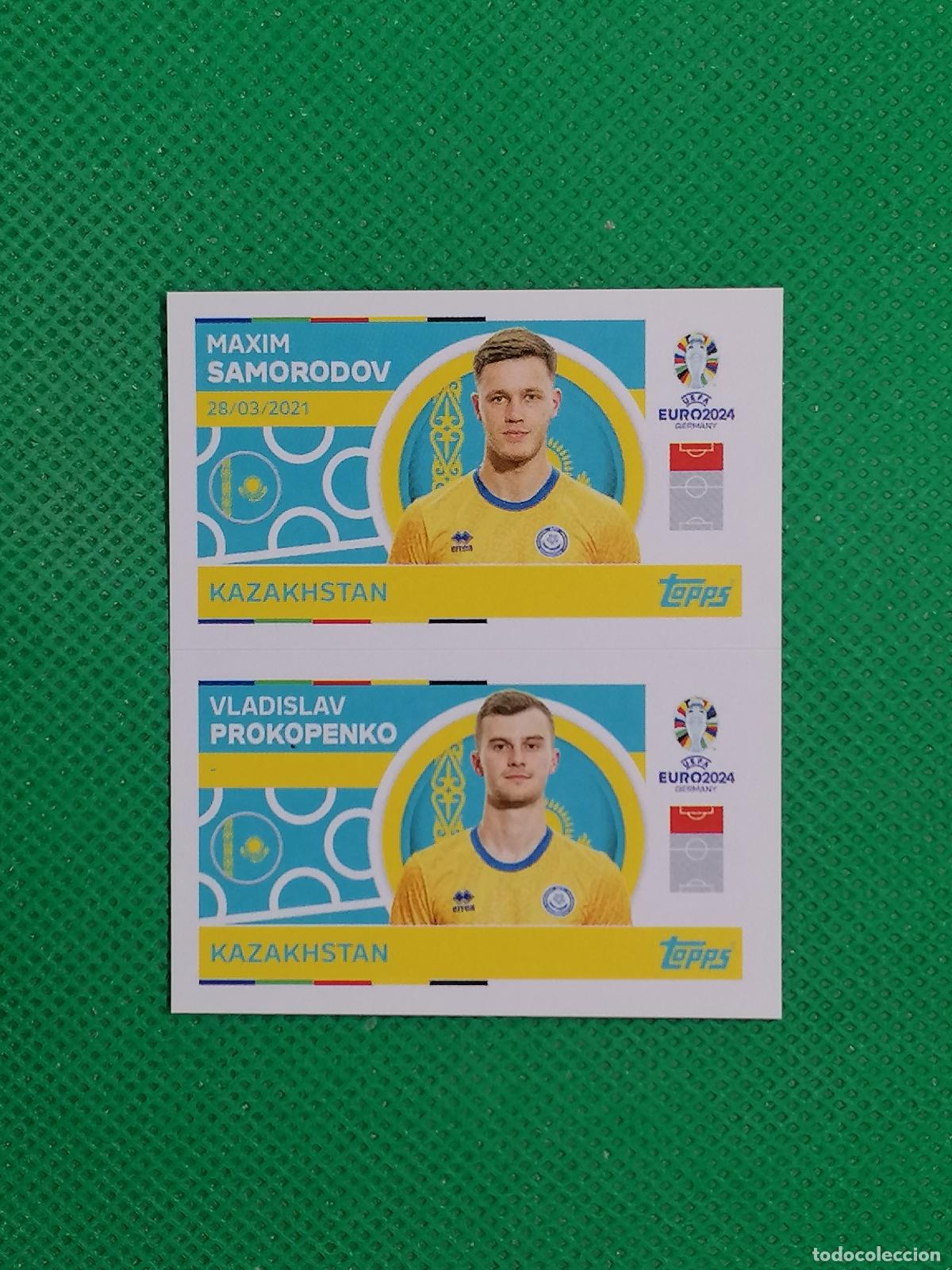 Cromos de F&uacute;tbol: KAZ 14 15 KAZ14 KAZ15 SAMORODOV PROKOPENKO KAZAKHSTAN ⚽ TOPPS EURO 2024 24 GERMANY STICKERS ⚽