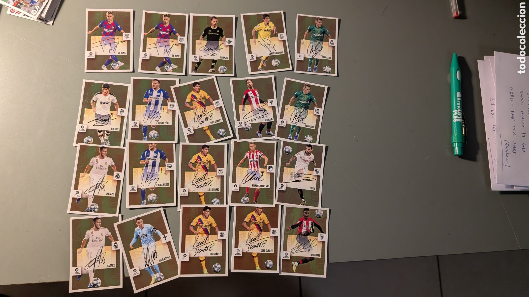 Cromos de F&uacute;tbol: LOTE 20 CROMOS SERIE ORO REPETIDOS LIGA ESTE 2020/21 20 21 NUNCA PEGADOS SIN PEGAR