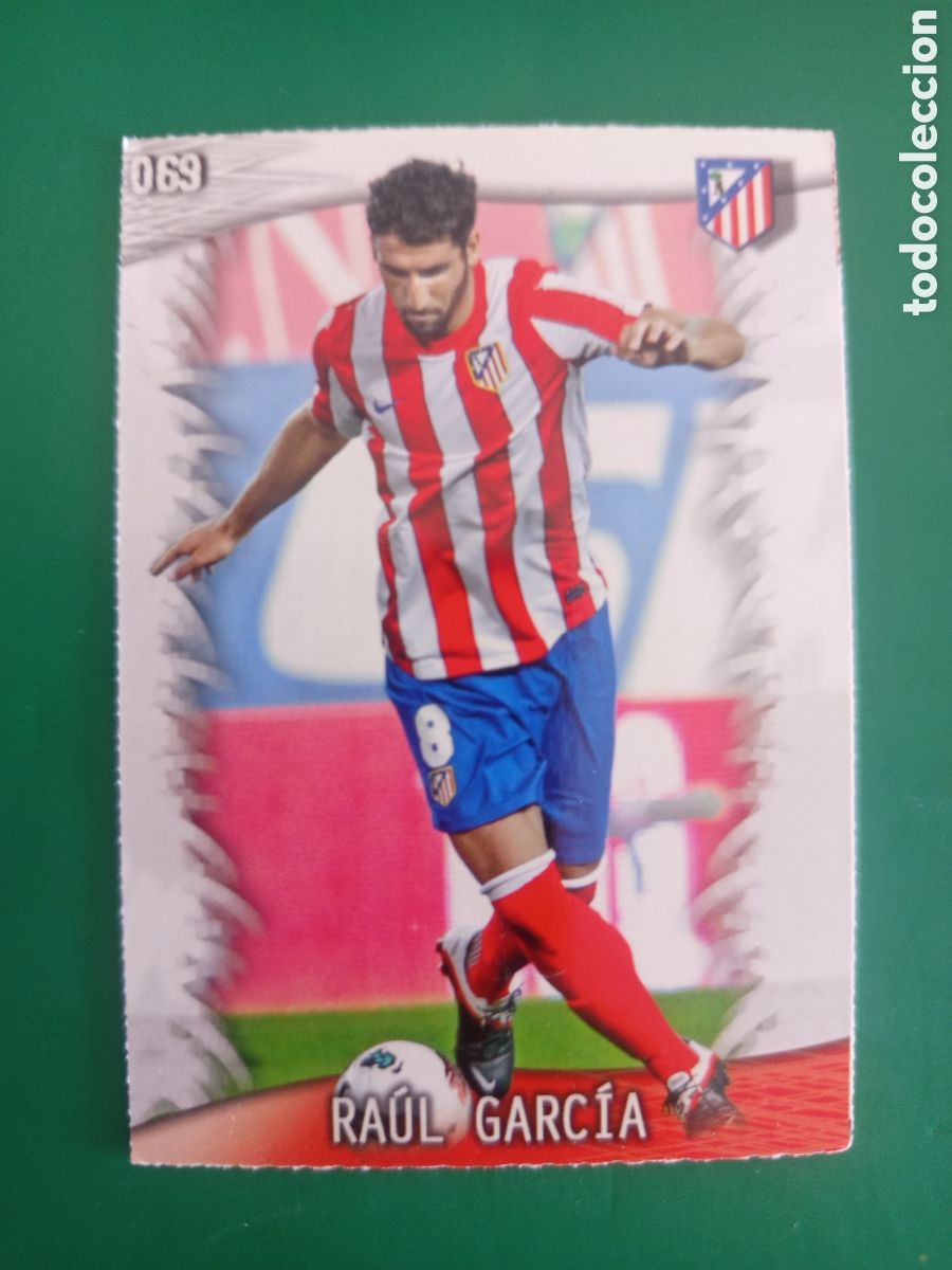 Figurine di Calcio: ❇️ CROMO ⚽ RA&Uacute;L GARC&Iacute;A ATL&Eacute;TICO DE MADRID 69 FICHAS LIGA QUIZ GAME 2014 13 14 2013 MUNDICROMO ❇️