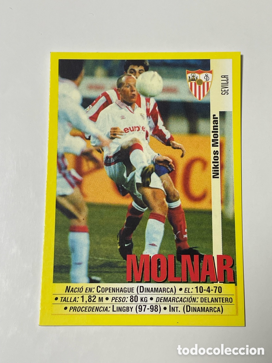 Cromos de F&uacute;tbol: Niklos Molnar Sevilla Panini 1999/2000 #378