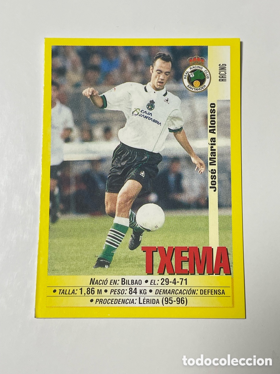 Cromos de F&uacute;tbol: Txema Racing de Santander Panini 1999/2000 #273