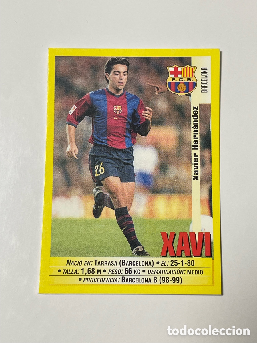 Cromos de F&uacute;tbol: Xavi F. C. Barcelona Panini 1999/2000 #9