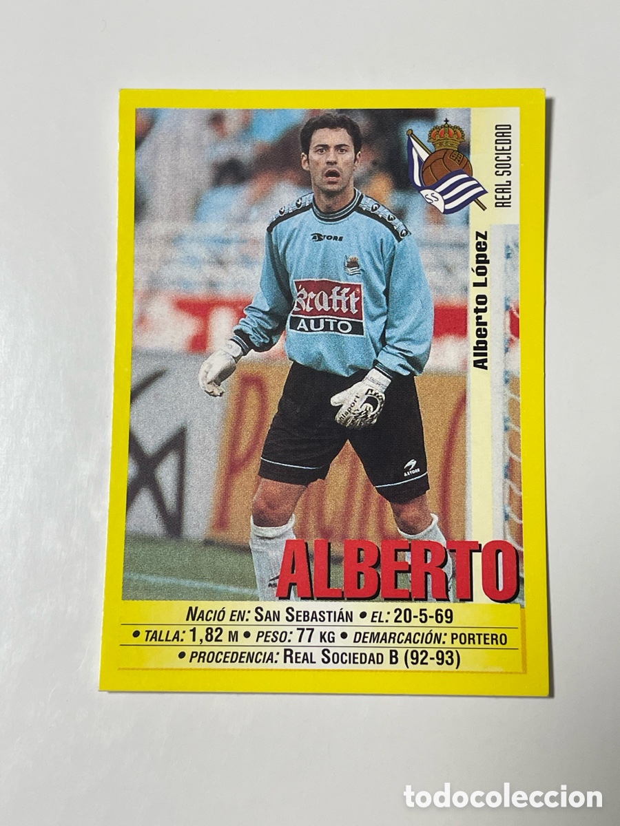 Cromos de F&uacute;tbol: Alberto Real Sociedad Panini 1999/2000 #173