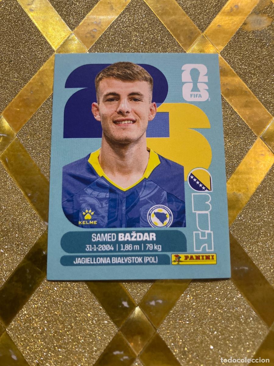 Cromos de F&uacute;tbol: CROMO DE F&Uacute;TBOL NUMERO BIH 19 SAMED BAZDAR BOSNIA MUNDIAL 2026 MEXICO-EEUU-CANADA PANINI !