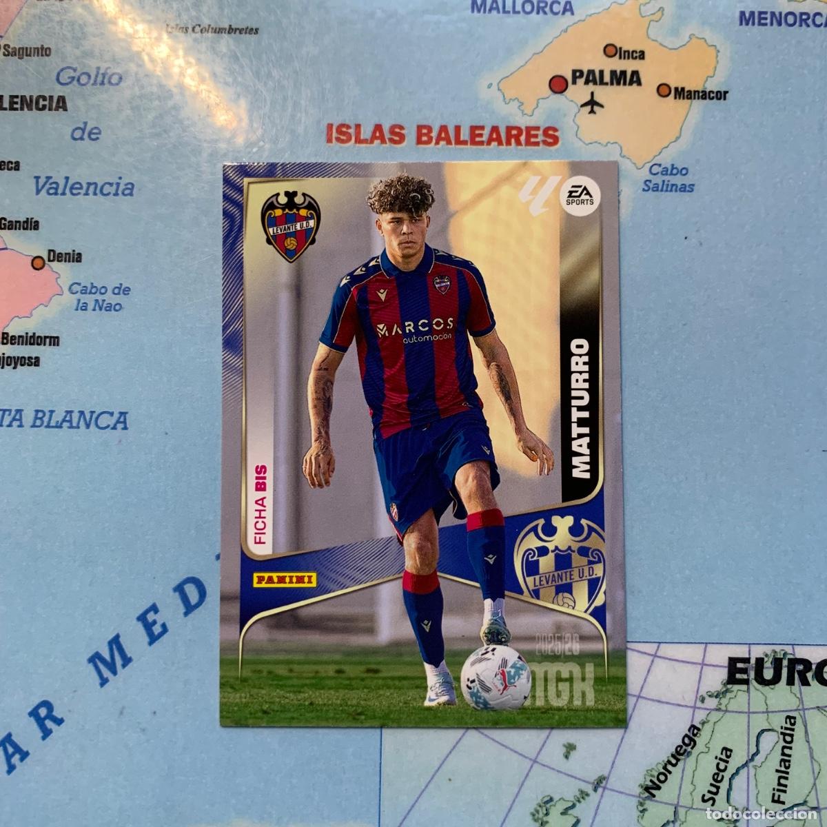 Cromos de F&uacute;tbol: Matturro n&uacute;mero 204 Bis del Levante megacracks 25-26 2025-2026
