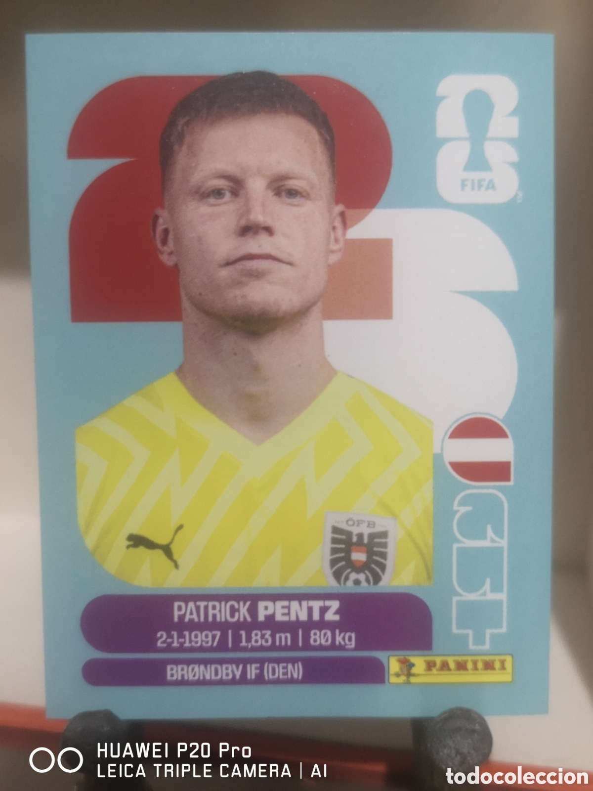 Cromos de F&uacute;tbol: FIFA WORLD CUP MUNDIAL 2026 PATRICK PENTZ - AUT 3