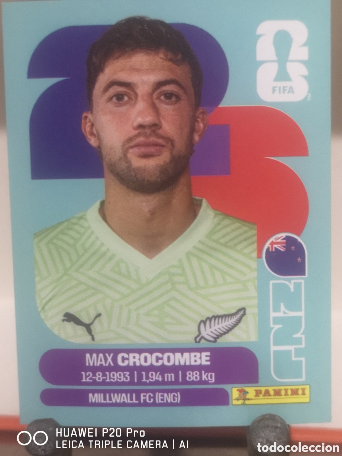 Cromos de F&uacute;tbol: FIFA WORLD CUP MUNDIAL 2026 MAX CROCOMBE- NZL 2