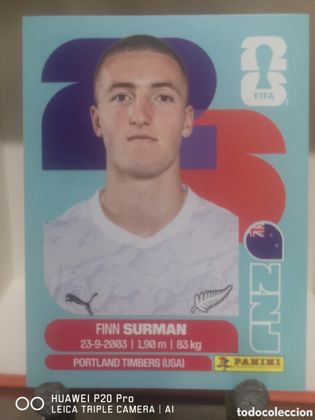 Cromos de F&uacute;tbol: FIFA WORLD CUP MUNDIAL 2026 FINN SURMAN - NZL 9