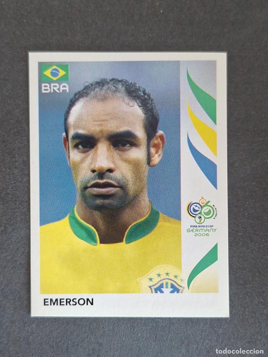 Cromos de F&uacute;tbol: L2 EMERSON SELECCION BRASIL 387 PANINI MUNDIAL ALEMANIA 2006 NUNCA PEGADO SIN PEGAR