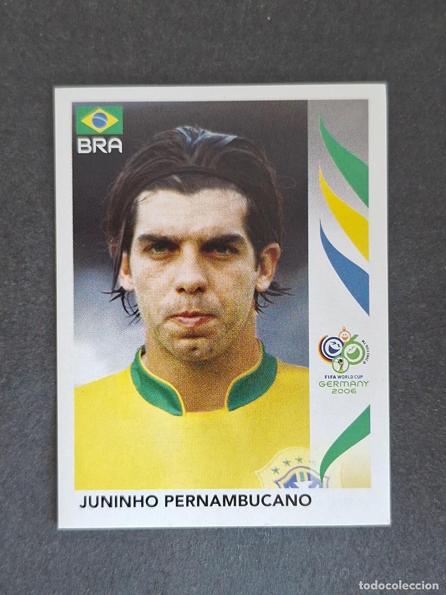 Cromos de F&uacute;tbol: L2 JUNINHO PERNAMBUCANO SELECCION BRASIL 389 PANINI MUNDIAL ALEMANIA 2006 NUNCA PEGADO SIN PEGAR