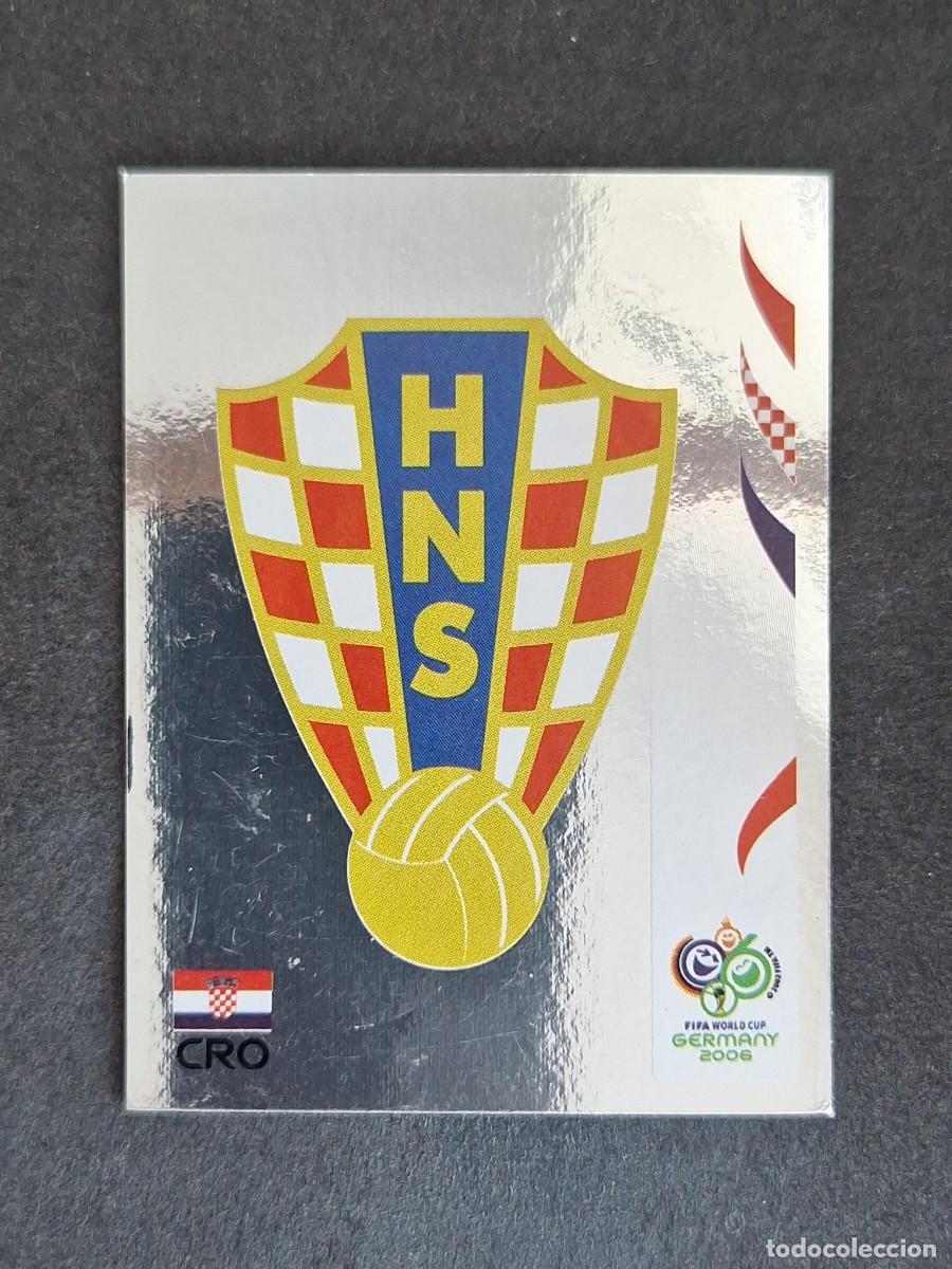 Cromos de F&uacute;tbol: L2 ESCUDO SELECCION CROACIA 398 PANINI MUNDIAL ALEMANIA 2006 NUNCA PEGADO SIN PEGAR