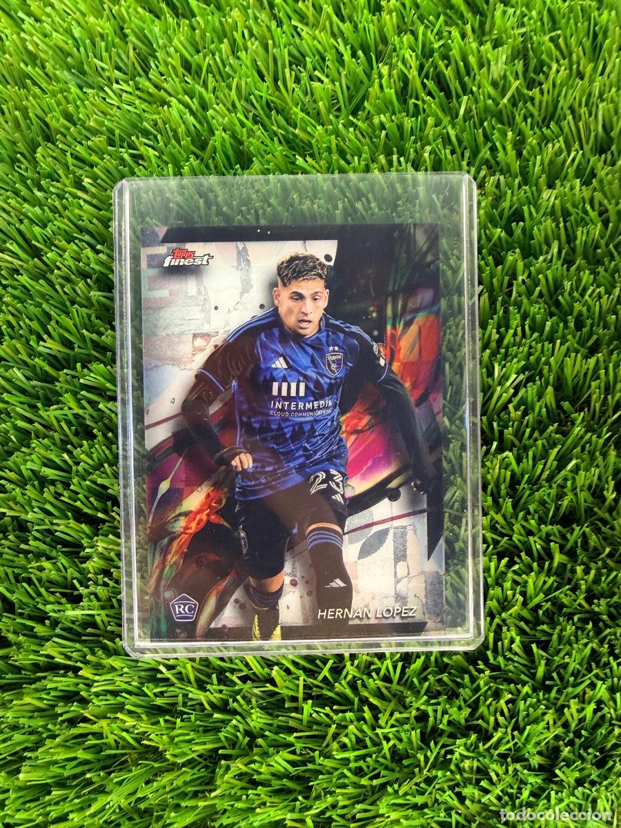 Cromos de F&uacute;tbol: N&ordm; 22 Hern&aacute;n L&oacute;pez Common San Jose Earthquakes Topps Finest MLS 23 24