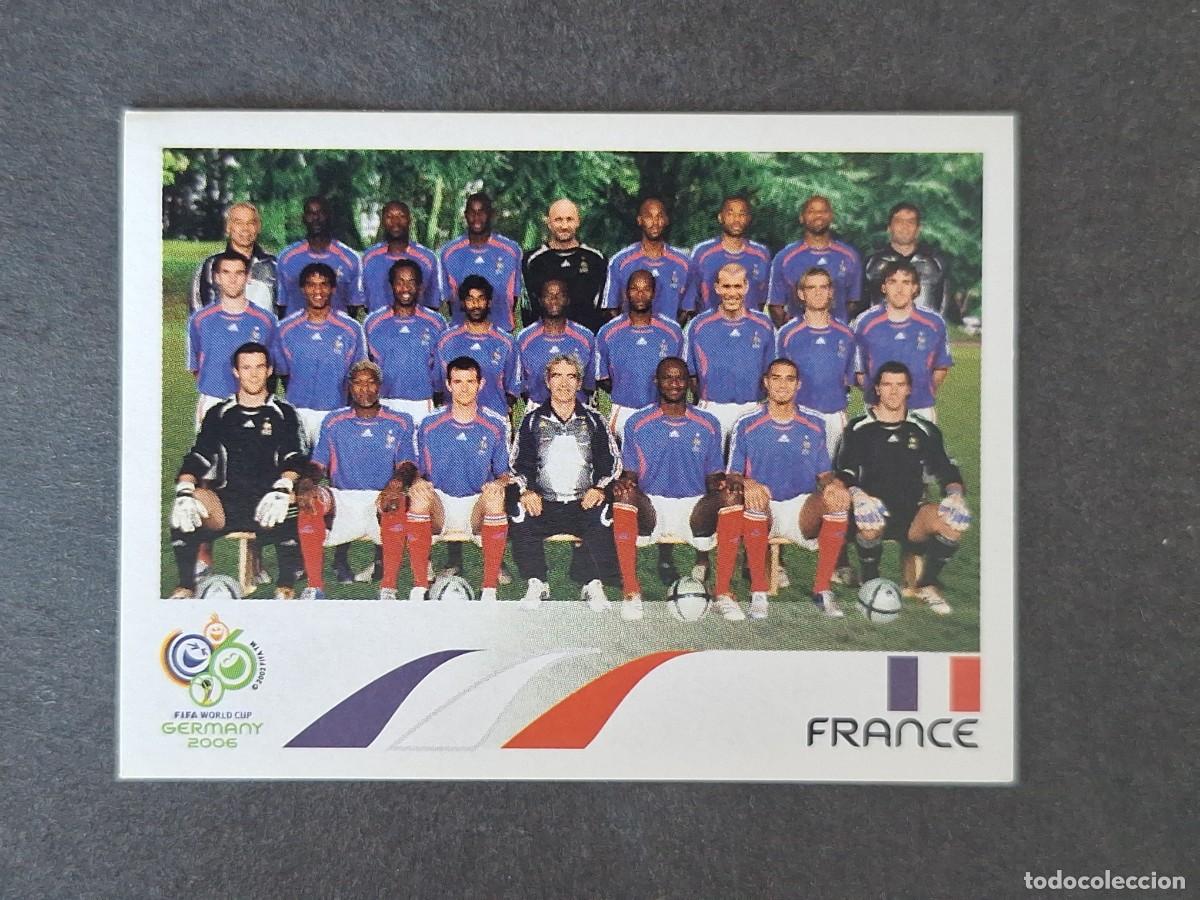 Cromos de F&uacute;tbol: L2 EQUIPO SELECCION FRANCIA 454 PANINI MUNDIAL ALEMANIA 2006 NUNCA PEGADO SIN PEGAR