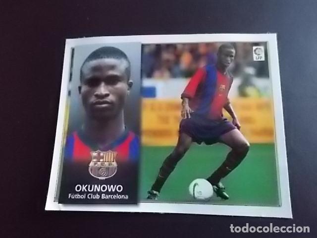 Cromos de F&uacute;tbol: OKUNOWO BARCELONA ESTE 98-99 FICHAJE N&ordm;28 RECORTADO