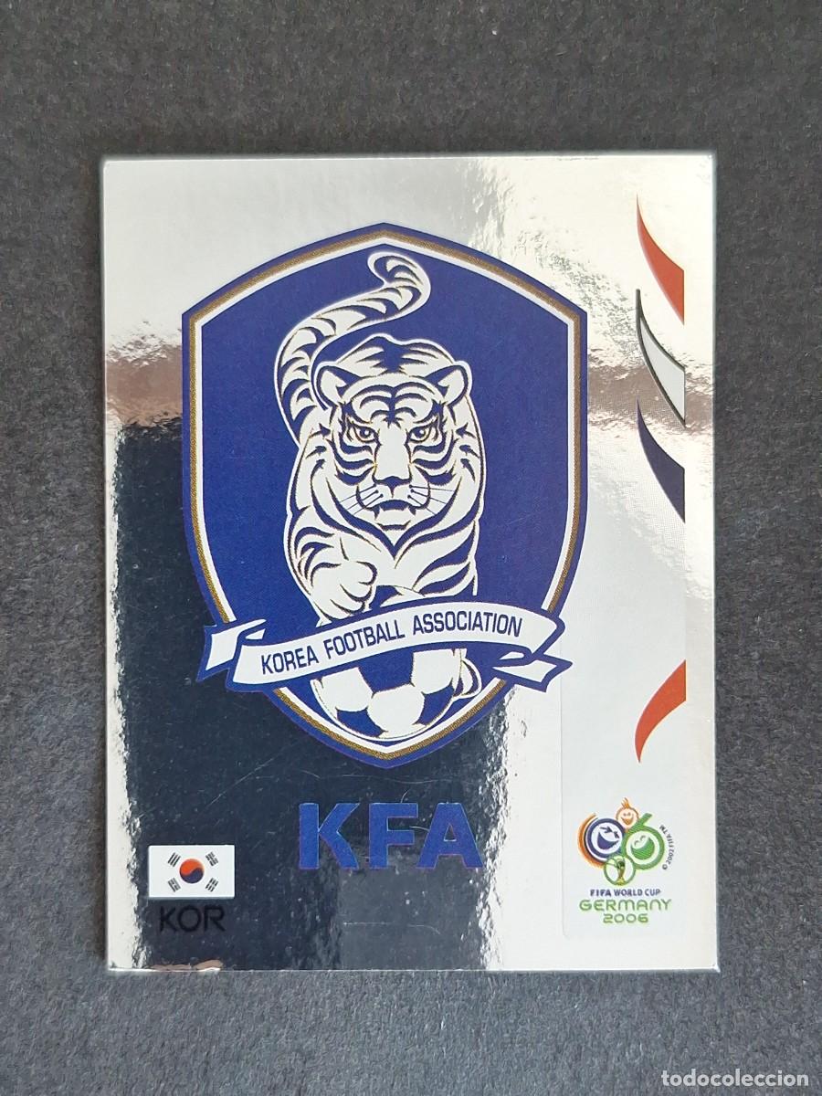 Cromos de F&uacute;tbol: L2 ESCUDO SELECCION KOREA DEL SUR 493 PANINI MUNDIAL ALEMANIA 2006 NUNCA PEGADO SIN PEGAR