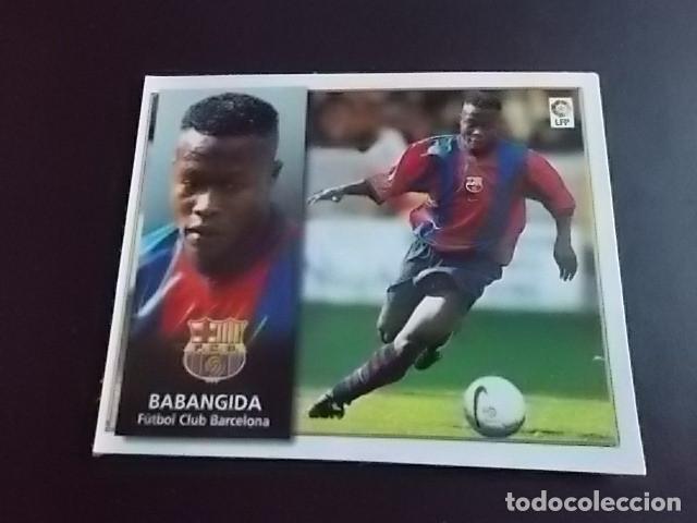 Cromos de F&uacute;tbol: BABANGIDA BARCELONA ESTE 98-99 FICHAJE N&ordm;22 RECORTADO