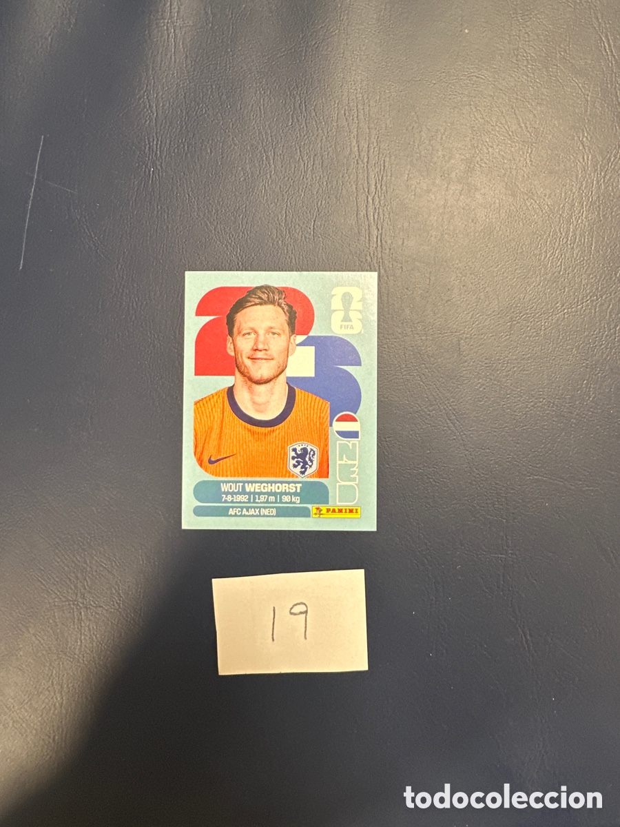 Cromos de F&uacute;tbol: Cromo de Holanda mundial 2026 , n&uacute;mero 19, nuevo
