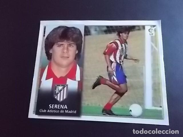 Cromos de F&uacute;tbol: SERENA AT.MADRID ESTE 98-99 COLOCA Y DOBLE VERSION RECORTADO