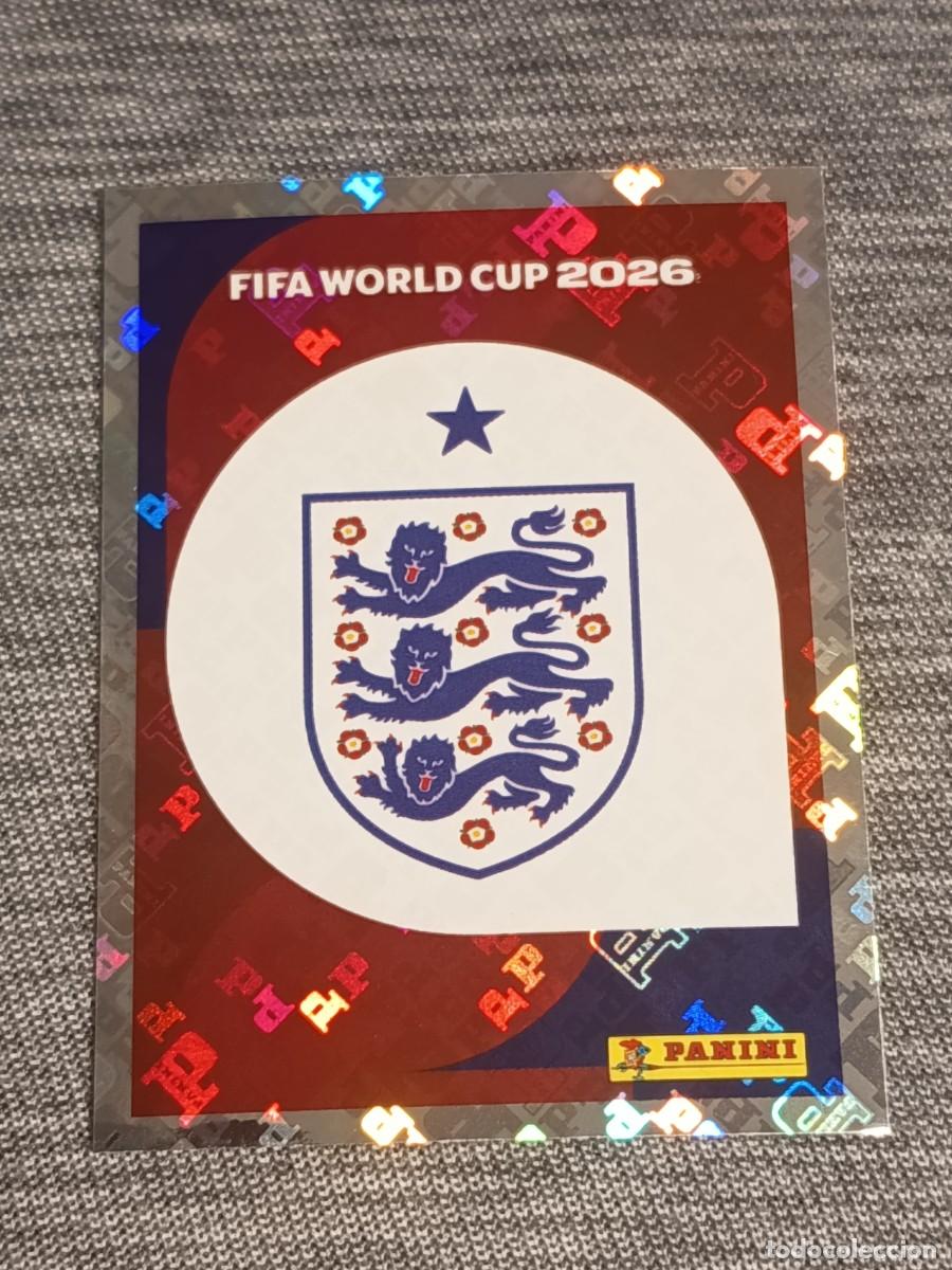 Cromos de F&uacute;tbol: ESCUDO INGLATERRA ENG 1 STICKER MUNDIAL 2026 PANINI FIFA WORLD CUP NUEVO