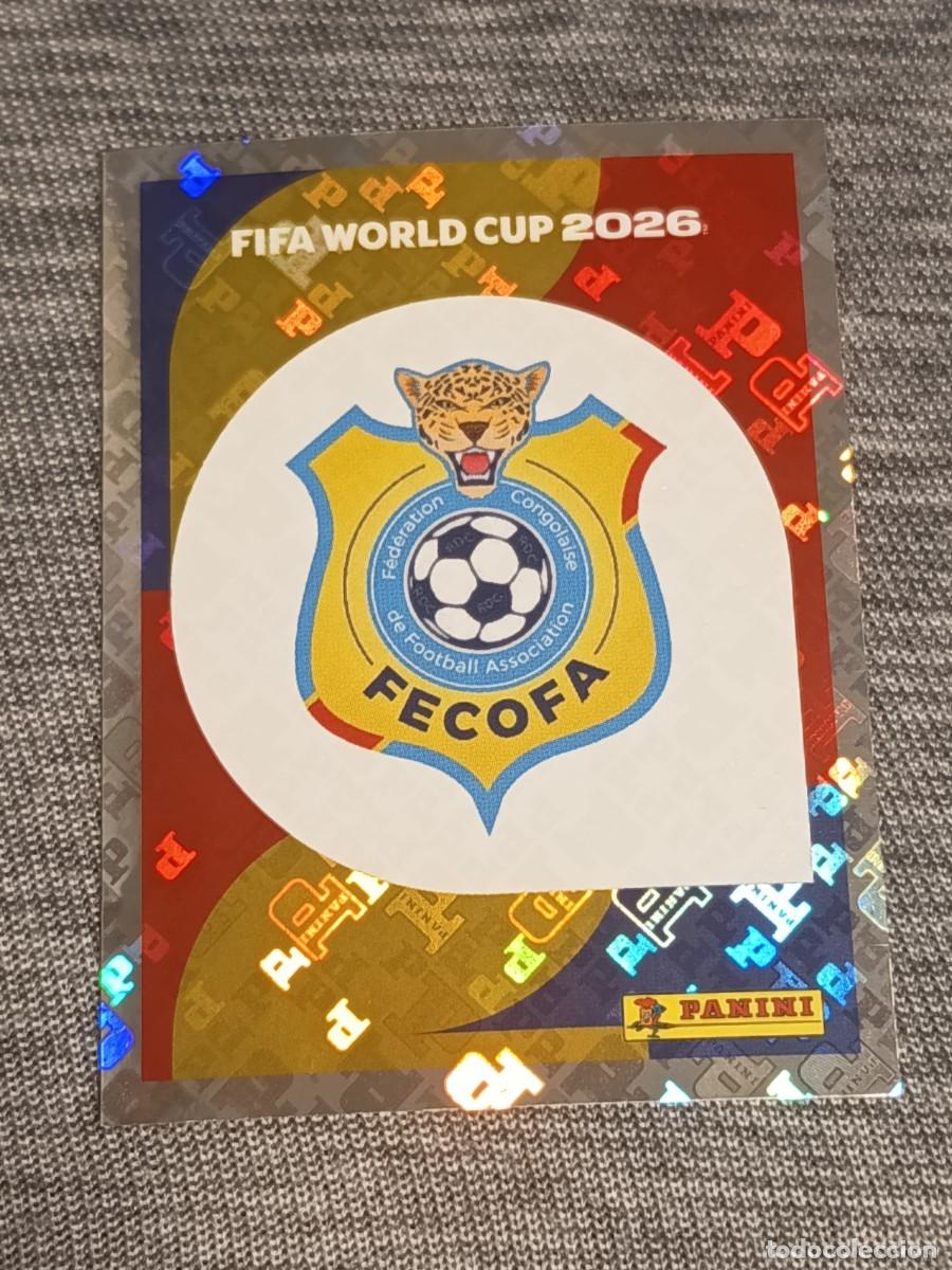 Cromos de F&uacute;tbol: ESCUDO REPUBLICA DEL CONGO COD 1 STICKER MUNDIAL 2026 PANINI FIFA WORLD CUP NUEVO