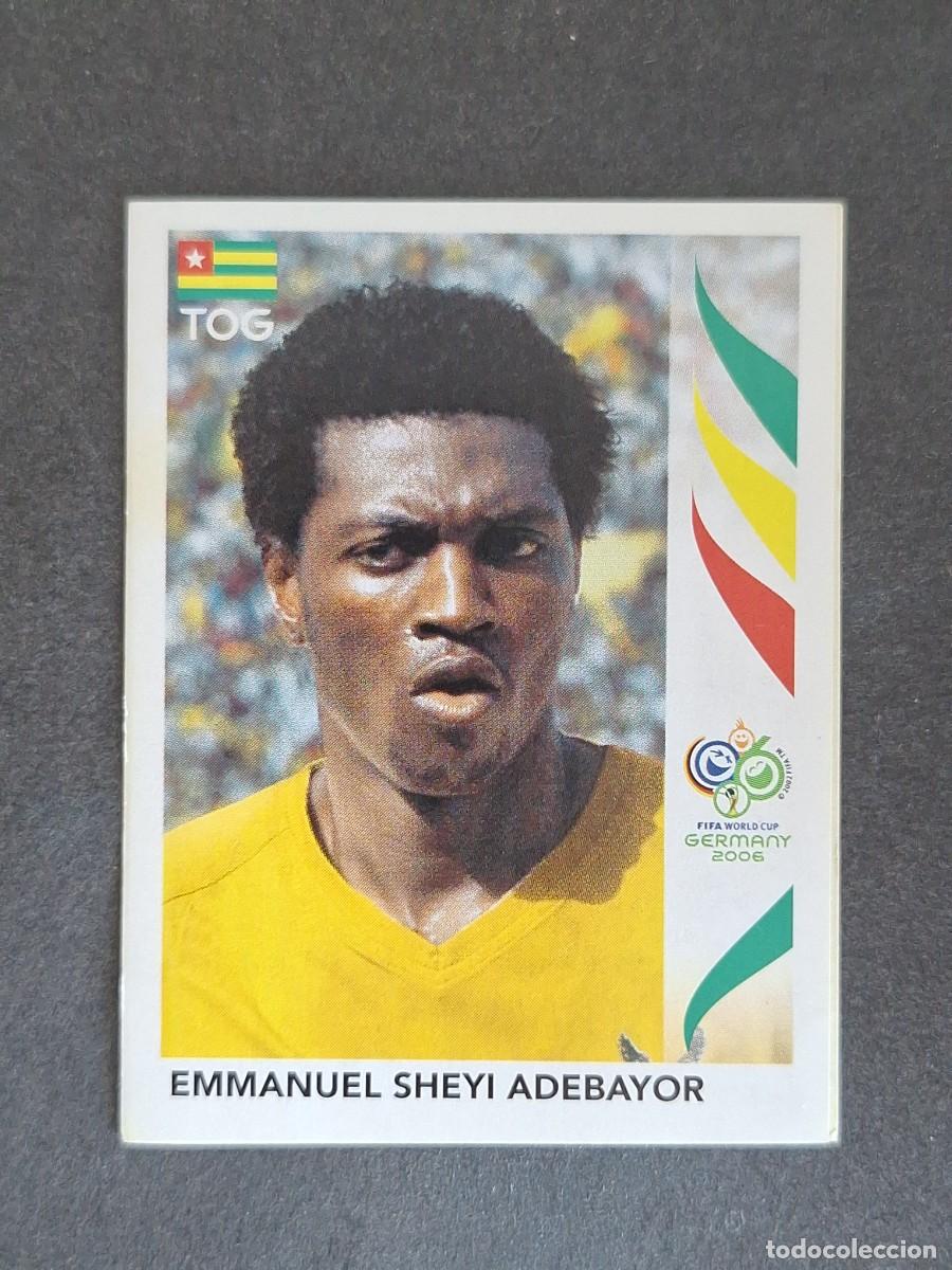 Cromos de F&uacute;tbol: L2 EMMANUEL SHEYI ADEBAYOR SELECCION TOGO 527 PANINI MUNDIAL ALEMANIA 2006 NUNCA PEGADO SIN PEGAR