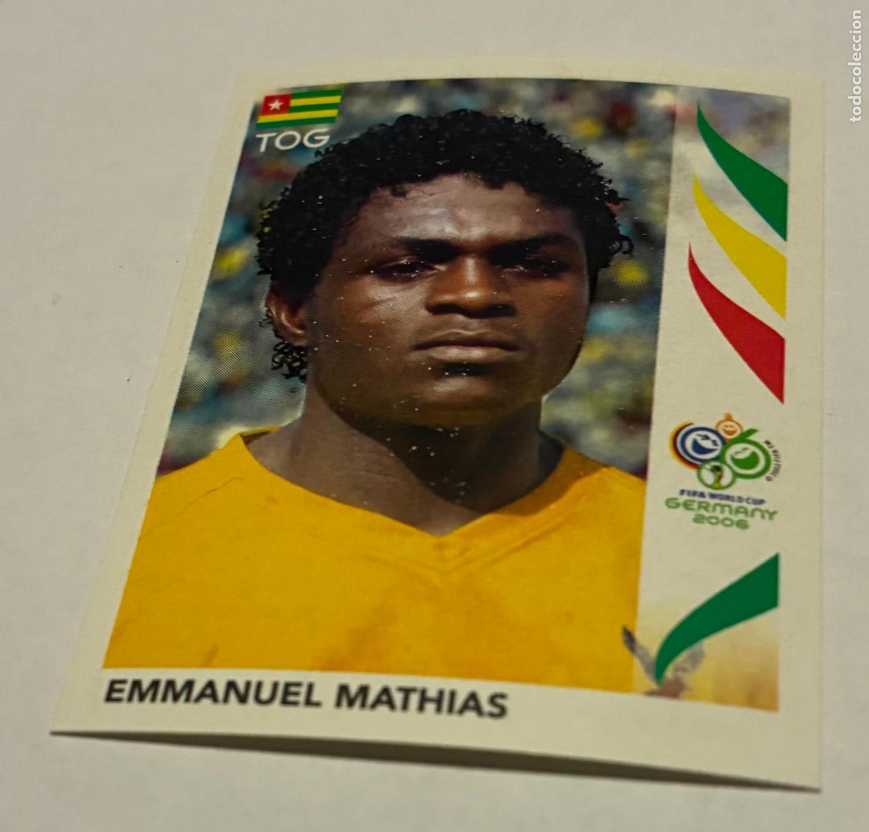 Cromos de F&uacute;tbol: CROMO FUTBOL MUNDIAL 2006, ALEMANIA, PANINI, Numero 517, EMMANUEL MATHIAS, Togo