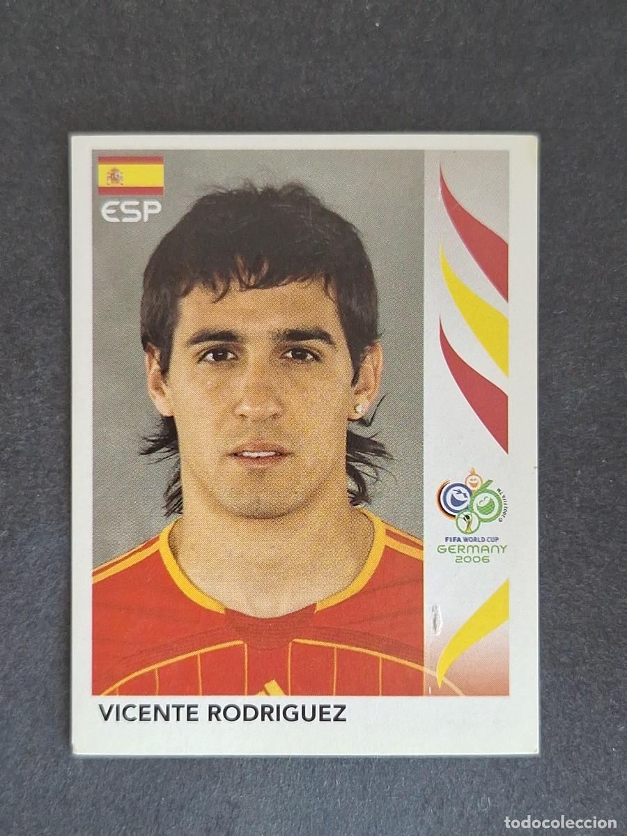 Cromos de F&uacute;tbol: L2 VICENTE RODRIGUEZ SELECCION ESPA&Ntilde;A 541 PANINI MUNDIAL ALEMANIA 2006 NUNCA PEGADO SIN PEGAR