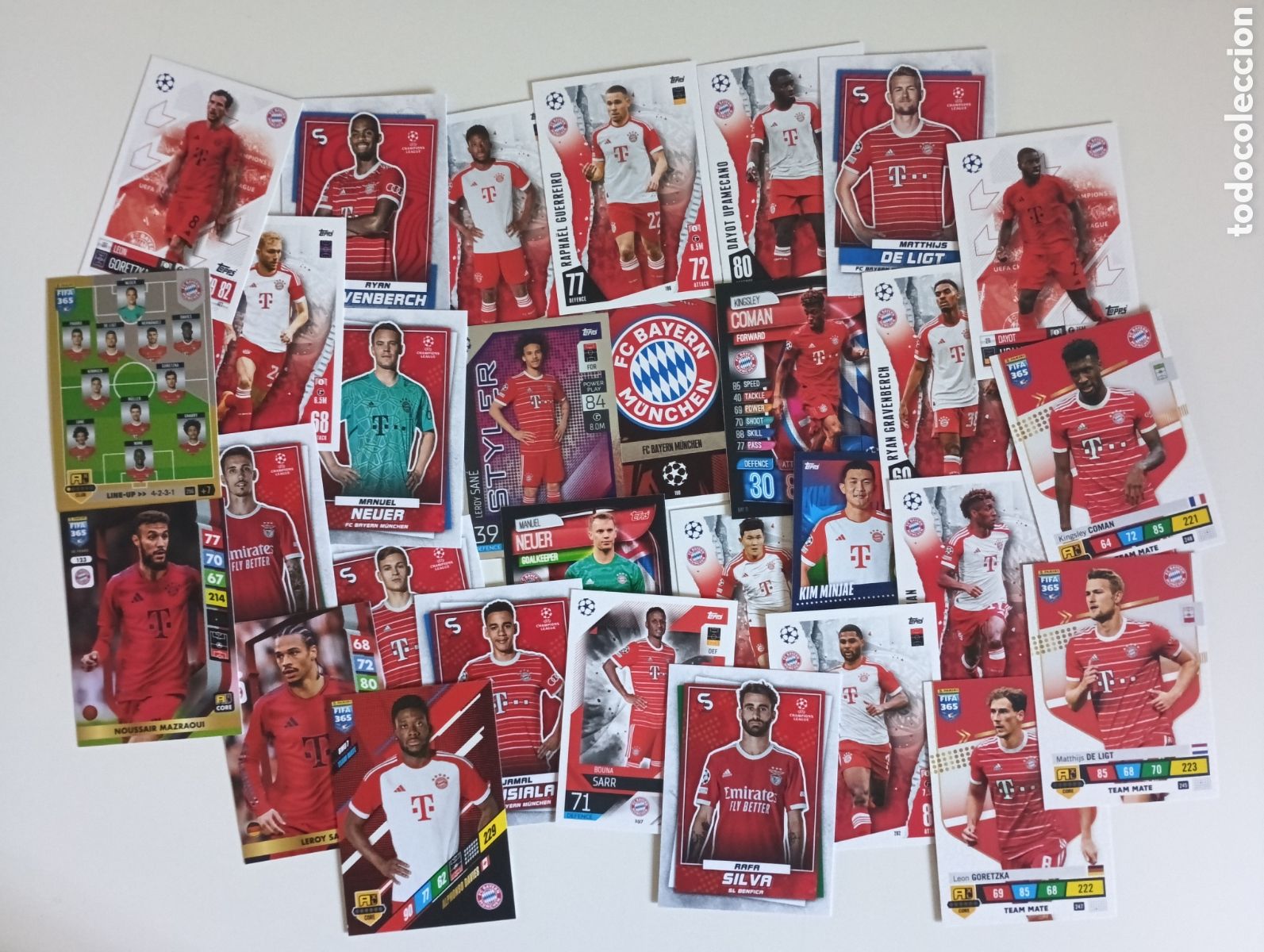 Cromos de F&uacute;tbol: Bayern Munich Lote 30 Cromos -Cartas, Todas Diferentes