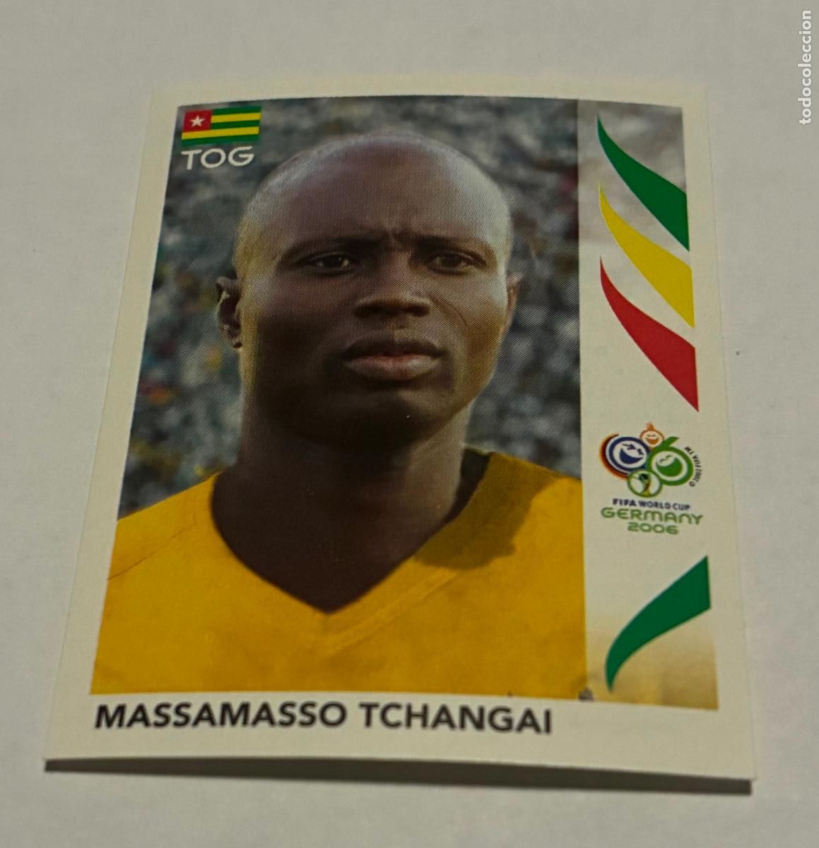 Cromos de F&uacute;tbol: CROMO MUNDIAL 2006 ALEMANIA, PANINI, Numero 520, MASSAMASSO TCHANGAI, Togo