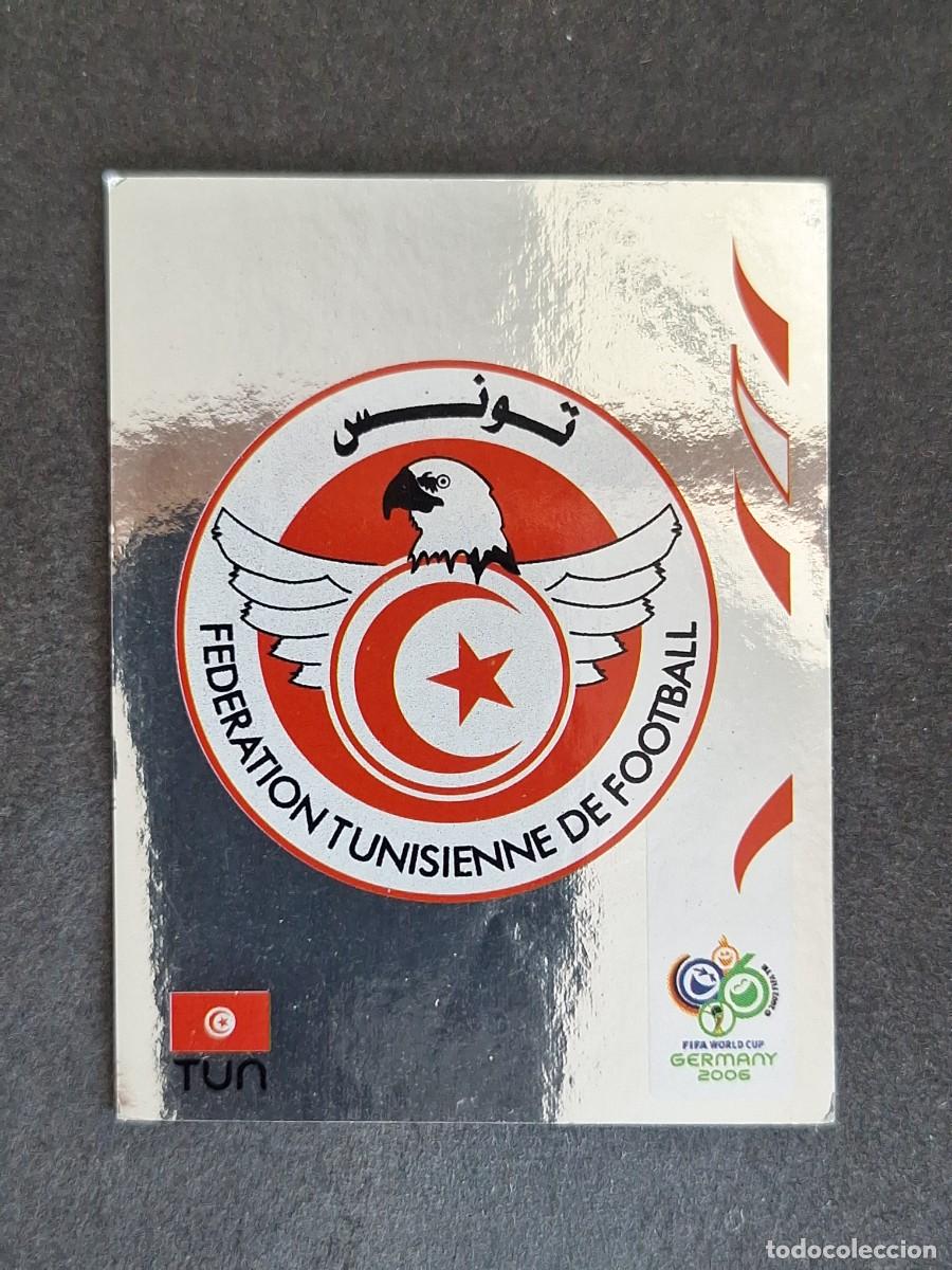Cromos de F&uacute;tbol: L2 ESCUDO SELECCION TUNEZ 569 PANINI MUNDIAL ALEMANIA 2006 NUNCA PEGADO SIN PEGAR