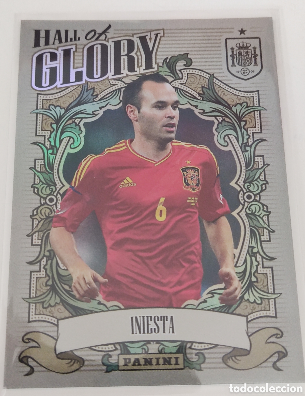 Cromos de F&uacute;tbol: Iniesta Hall of Glory Panini Tributo Espa&ntilde;a Vamos campeones
