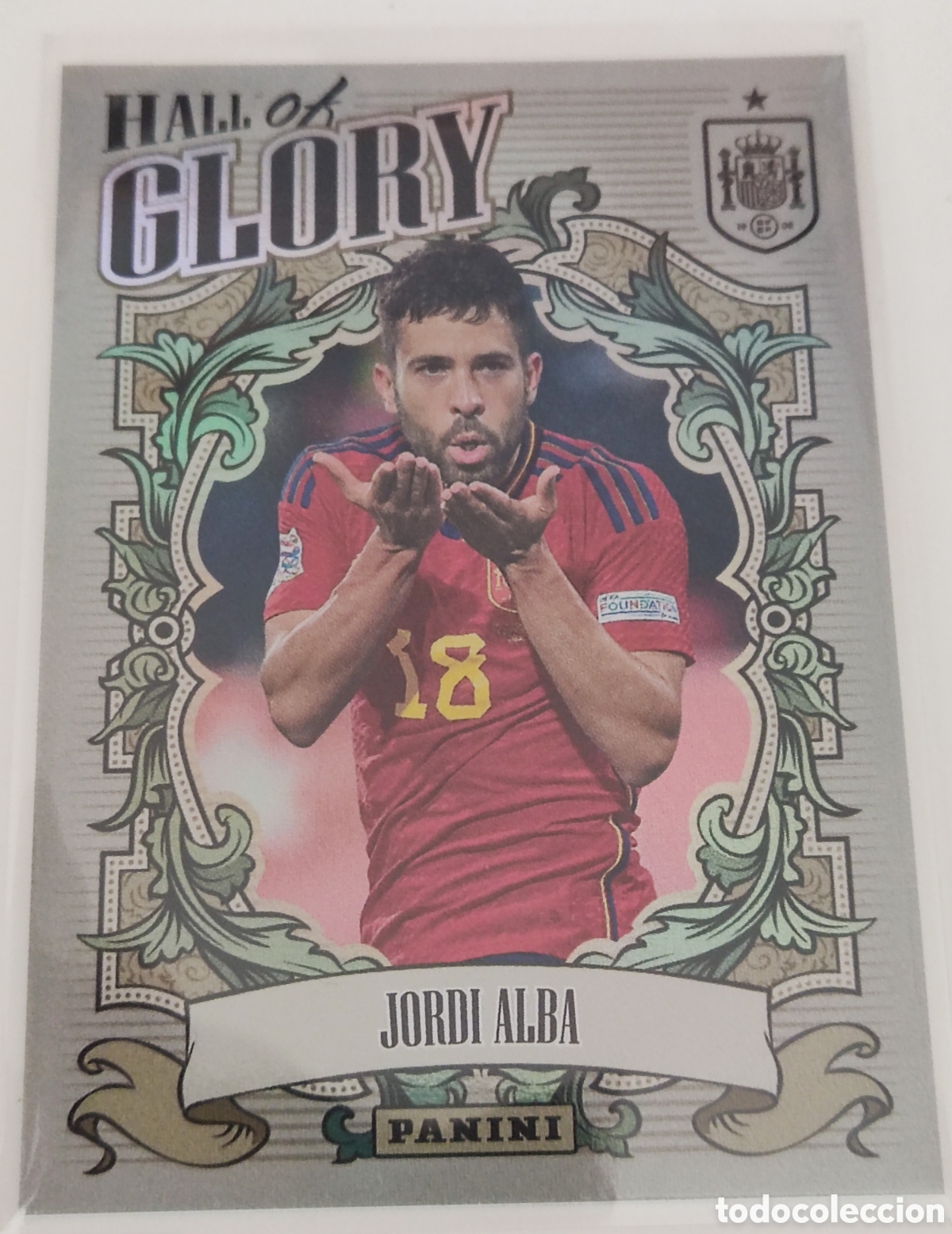 Cromos de F&uacute;tbol: Jordi Alba Hall of Glory Panini Tributo Espa&ntilde;a Vamos campeones