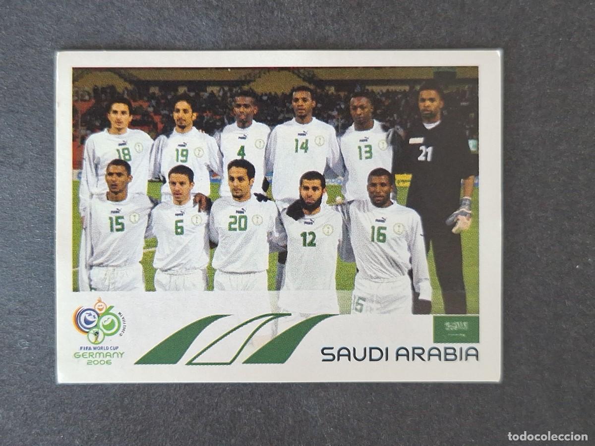 Cromos de F&uacute;tbol: L2 EQUIPO SELECCION ARABIA SAUDI 588 PANINI MUNDIAL ALEMANIA 2006 NUNCA PEGADO SIN PEGAR
