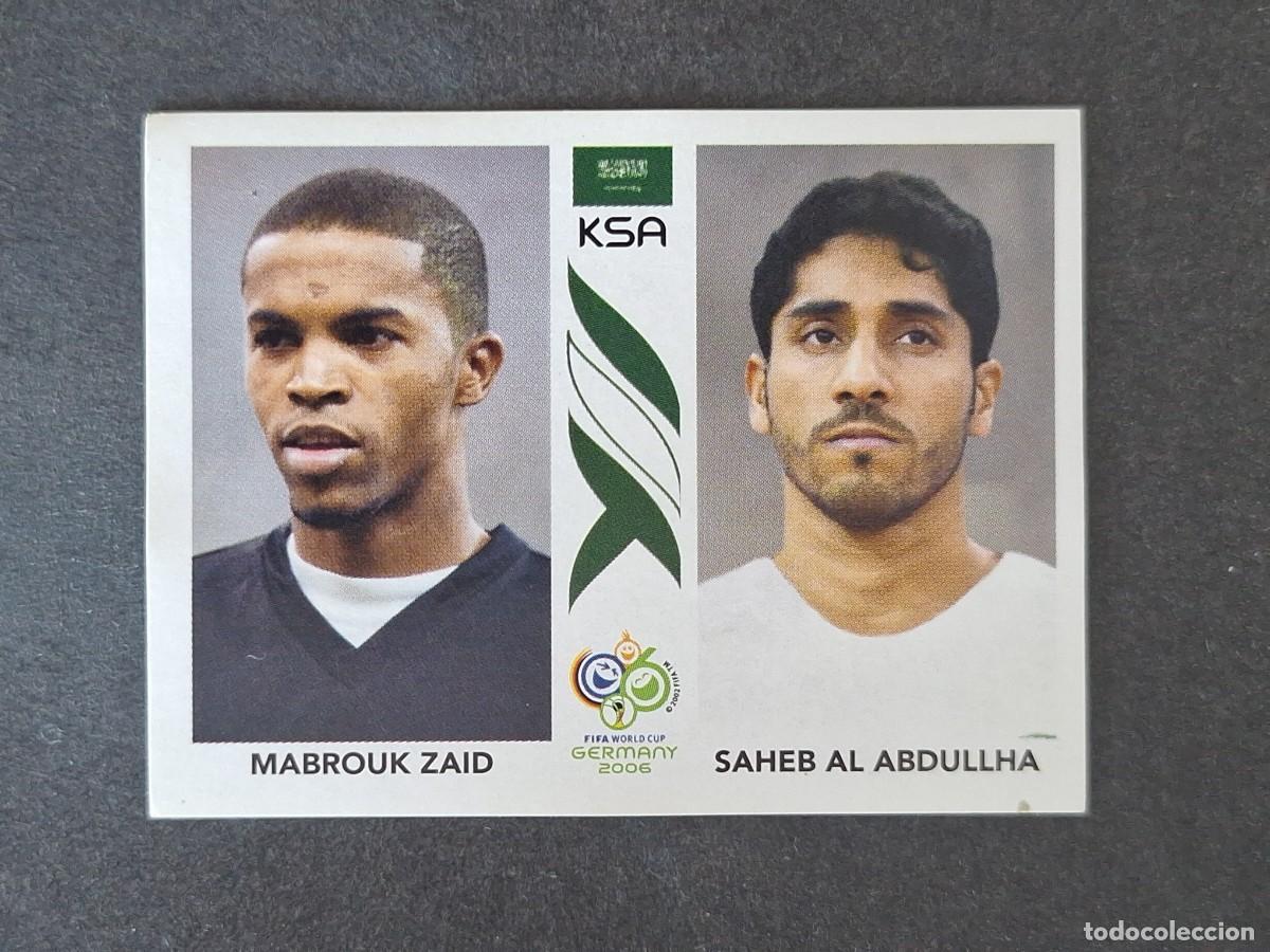 Cromos de F&uacute;tbol: L2 ZAID - AL ABDULLHA SELECCION ARABIA SAUDI 589 PANINI MUNDIAL ALEMANIA 2006 NUNCA PEGADO SIN PEGAR