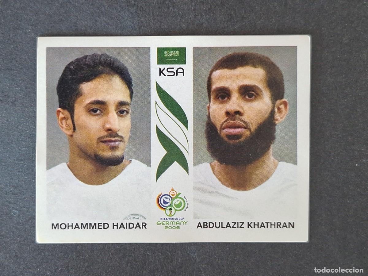 Cromos de F&uacute;tbol: L2 HAIDAR - KHATHRAN SELECCION ARABIA SAUDI 594 PANINI MUNDIAL ALEMANIA 2006 NUNCA PEGADO